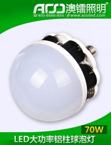 LED大功率铝柱球泡灯70W
